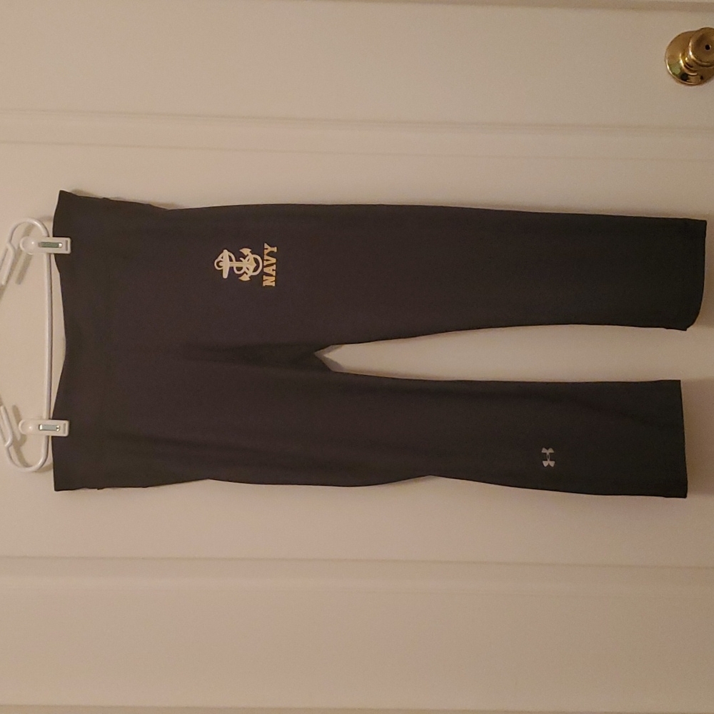 Womens "Navy" Capri Exercise Leggings...Lg....Dark Blue